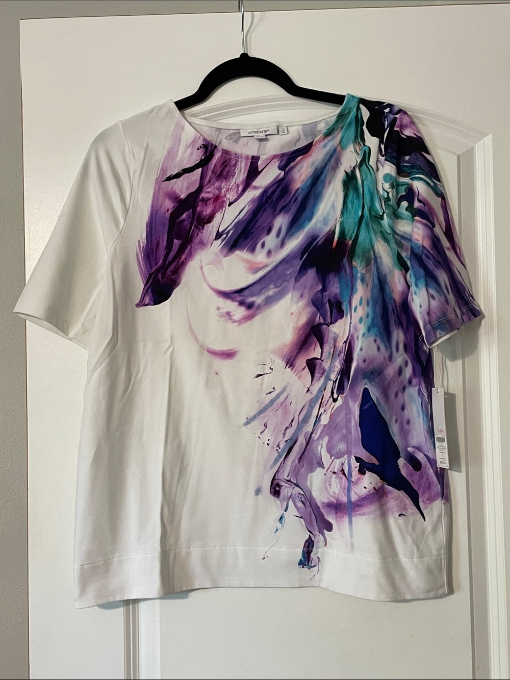 Chico's Abstract Knit Top